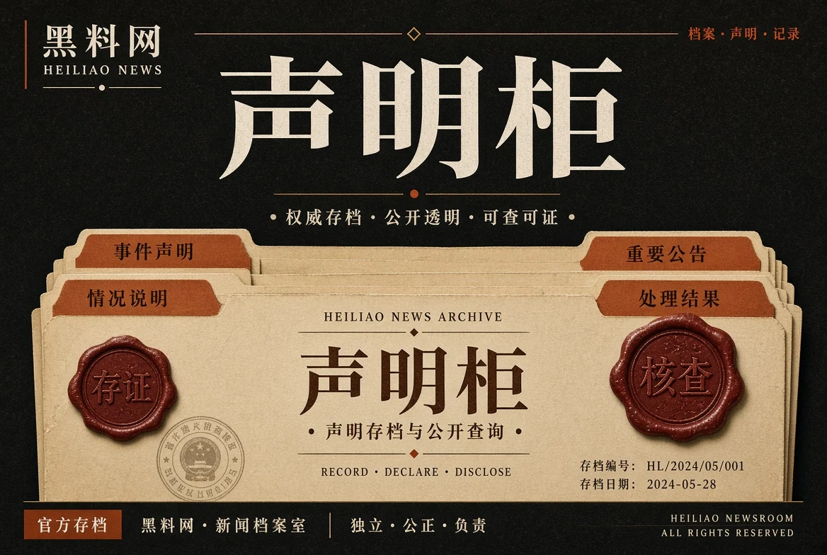 黑料网声明柜的公开资讯阅读图解